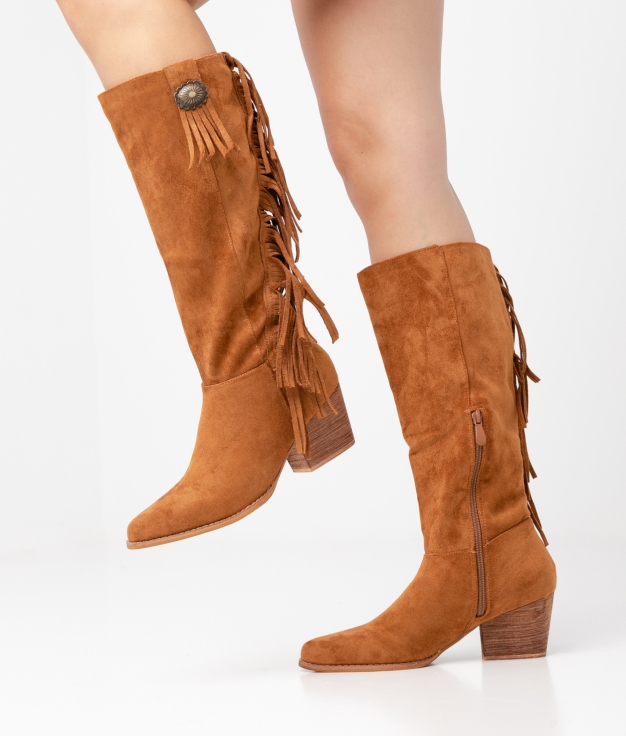 Nolda Knee-Lenght Boot - Camel