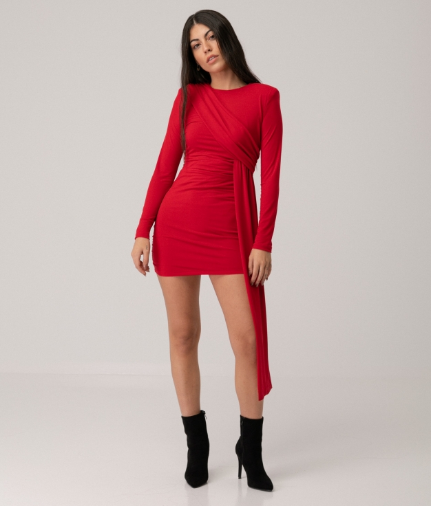 FERVOLA DRESS - RED