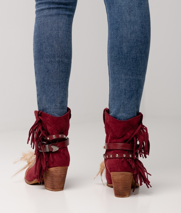 Low Boot Quetres - Maroon