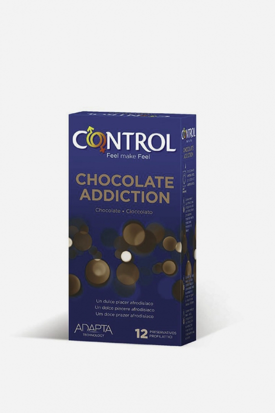 12 UDS PRESERVATIVOS CHOCOLATE ADDICTION - CONTROL