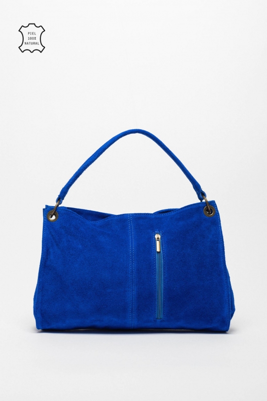Bolsa de couro Rica - Azul Klein
