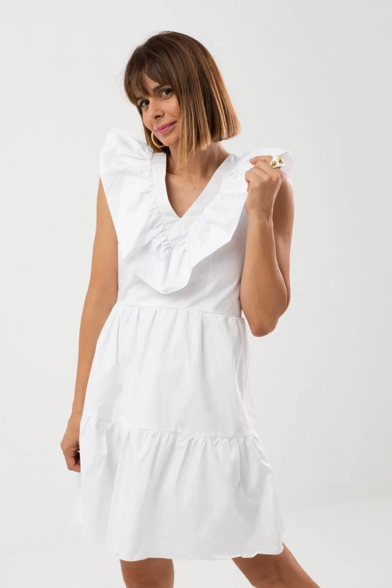 NEYLE DRESS - WHITE