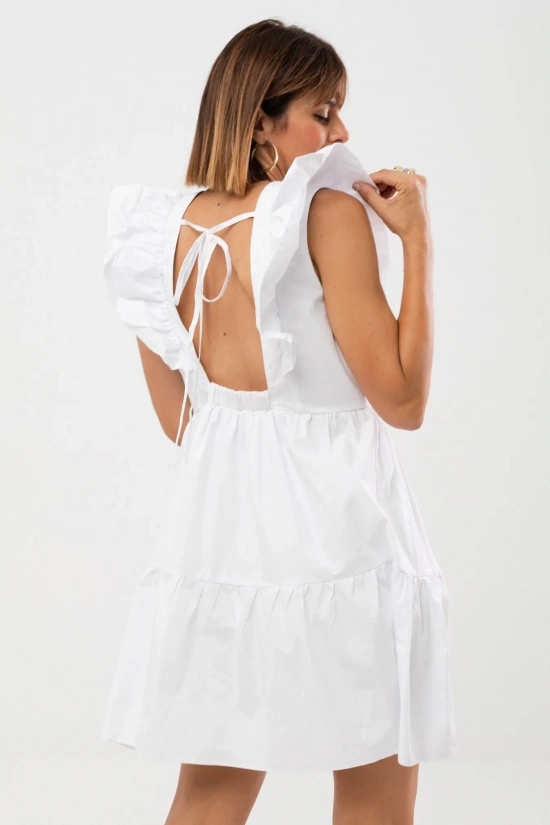 NEYLE DRESS - WHITE
