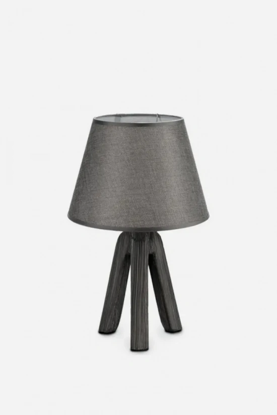 CERAMIC TABLE LAMP - GRAY