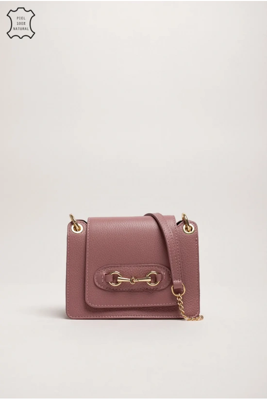 COLIMA LEATHER BAG - PINK