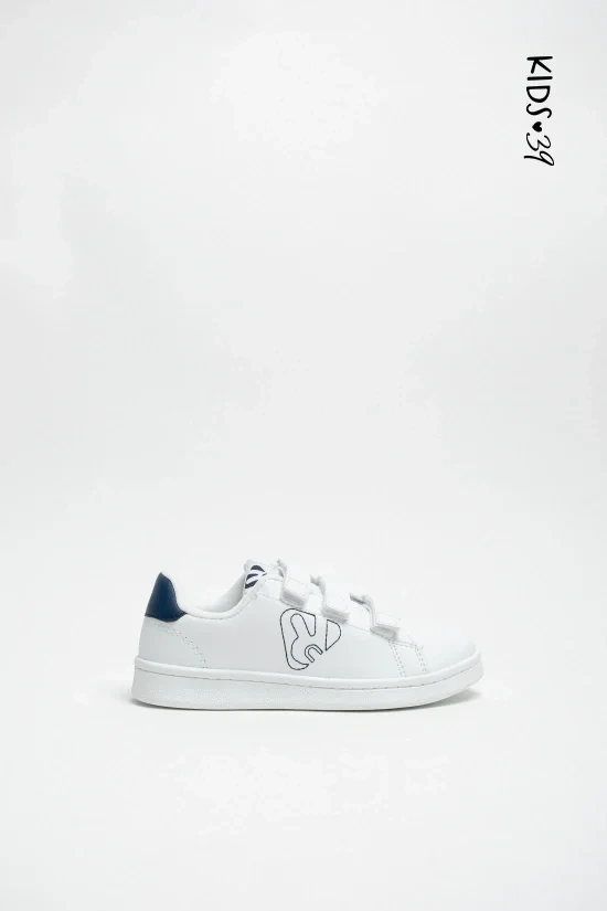 OWENS SNEAKERS - WHITE/NAVY BLUE