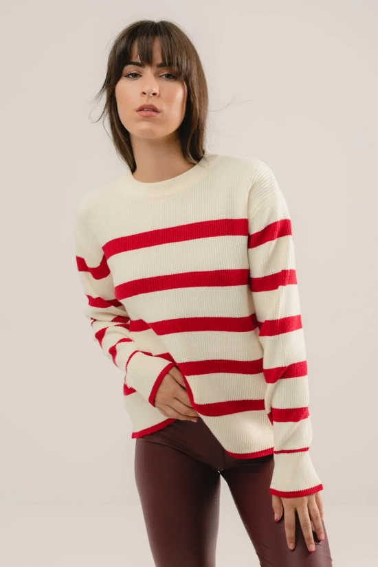 PULL GERMO - ROUGE