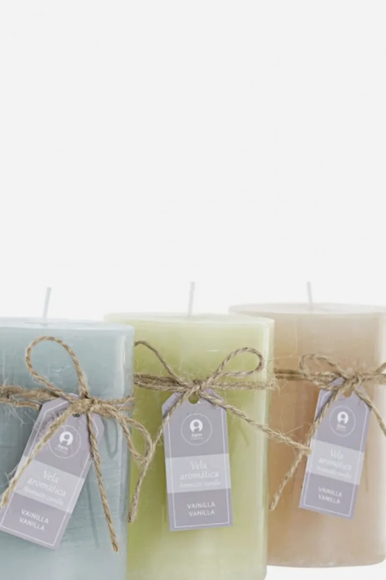 PACK OF 3 BASIC VANILLA HOME DECOR CANDLES