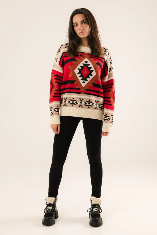 NORPI SWEATER - RED