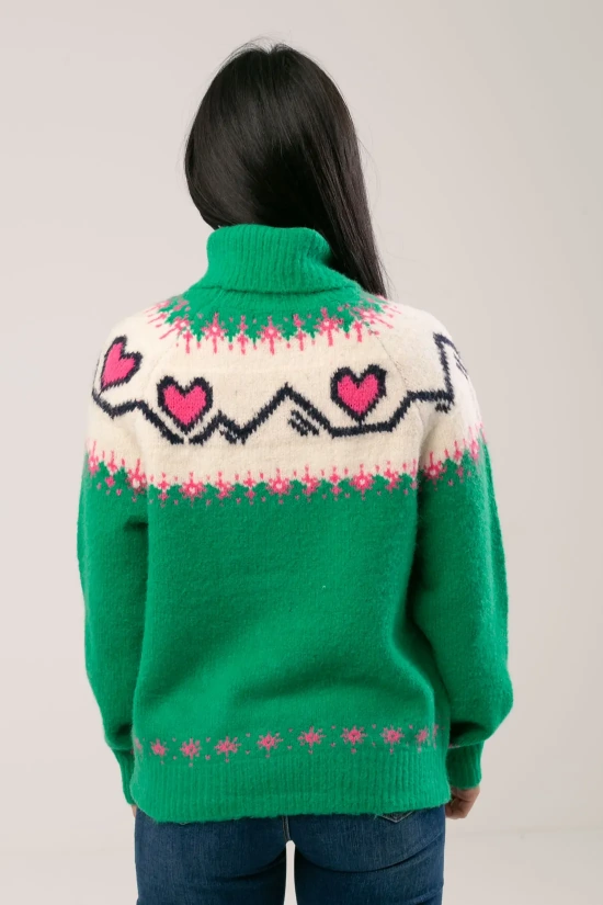 TEBES SWEATER - GREEN