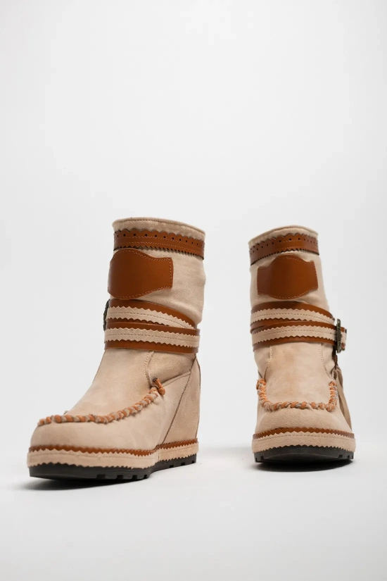 INDIANINI REMIE LOW BOOT - BEIGE