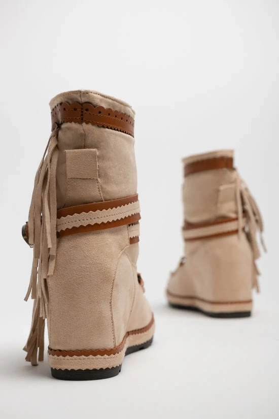 INDIANINI REMIE LOW BOOT - BEIGE