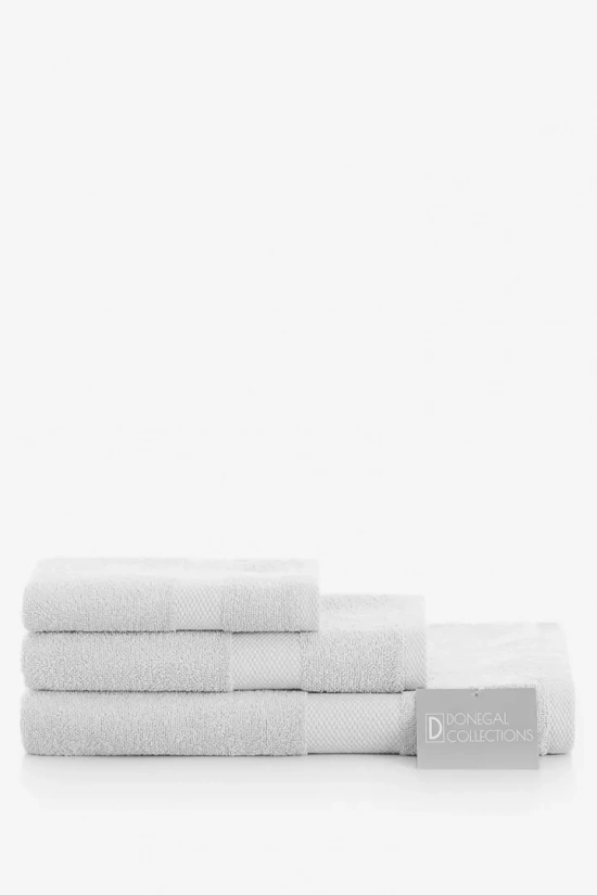 SET OF SHOWER TOWELS 500gr DONEGAL COLLECTIONS - WHITE