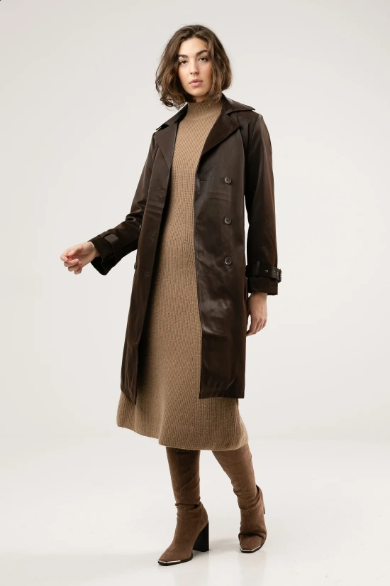 DASMO TRENCH COAT - BROWN