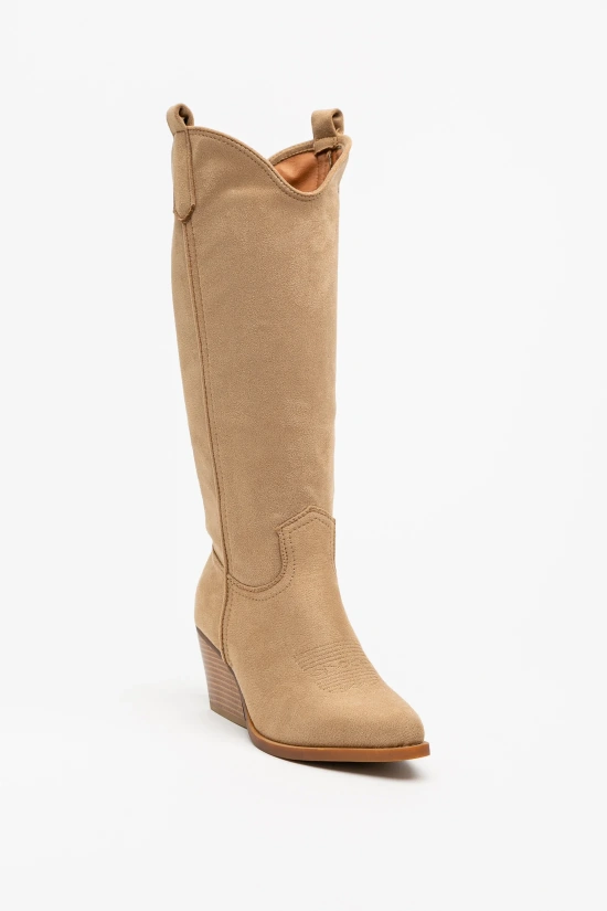 DENULY HIGH BOOT - CAMEL