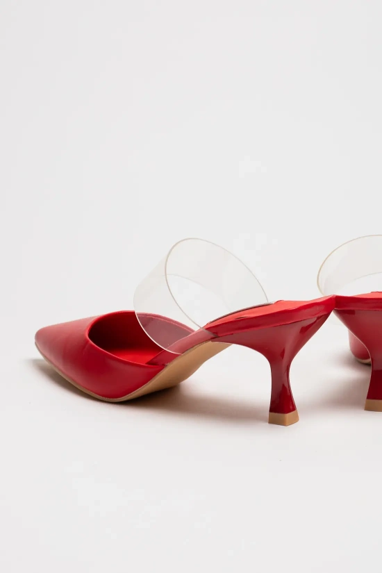 RIJAL HEELED SHOES - RED