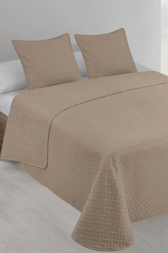 BELMONTE DONEGAL COLLECTIONS QUILT SET - BEIGE