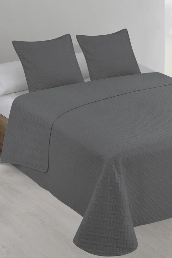 BELMONTE DONEGAL COLLECTIONS QUILT SET - GRAY