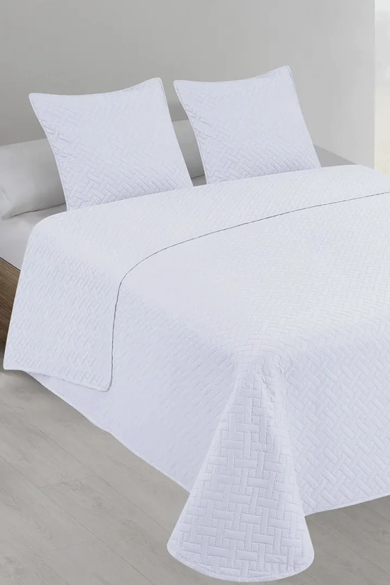 BELMONTE DONEGAL COLLECTIONS QUILT SET - WHITE