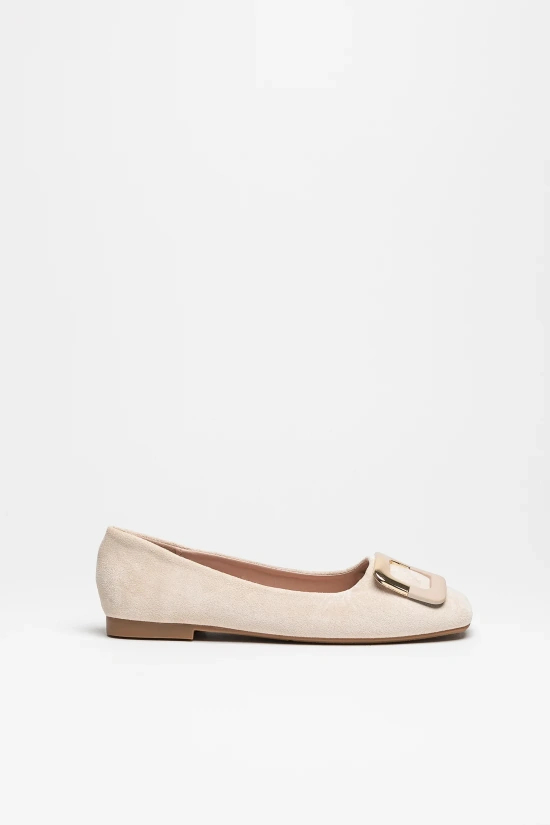 CHAUSSURES PLATES AMELY - BEIGE