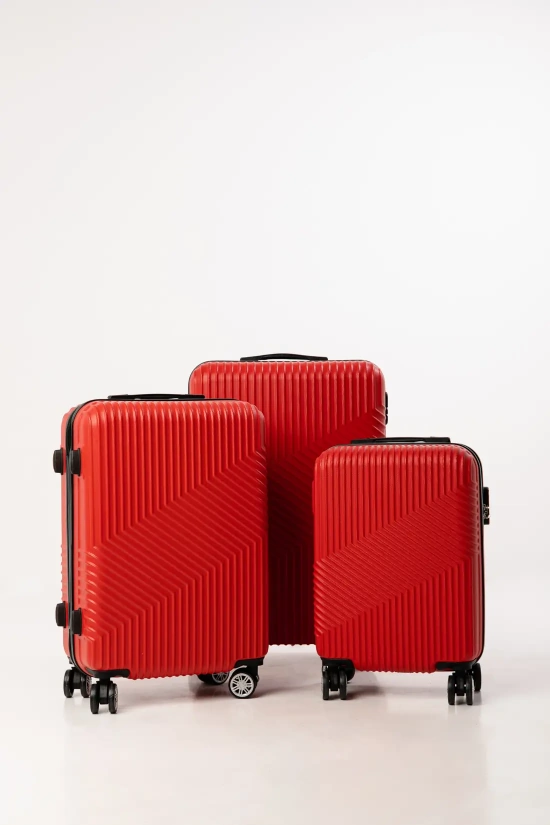 SUITCASE REISE 3 PIECES - RED