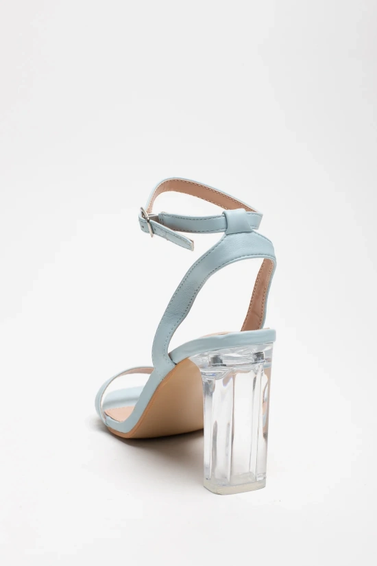CLASTY HEELED SANDALS - BLUE