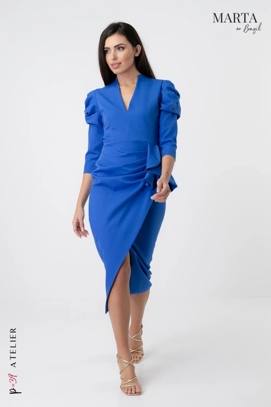 NIPAR DRESS - BLUE KLEIN