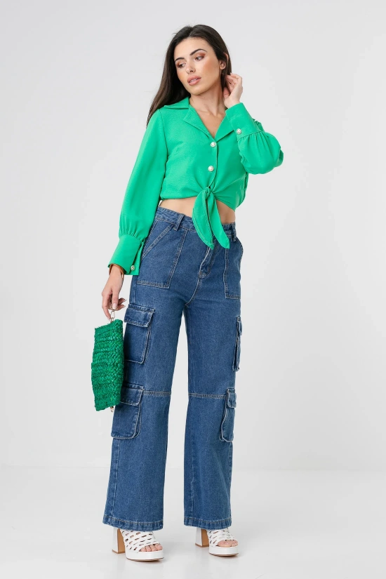 PULINES BLOUSE - GREEN