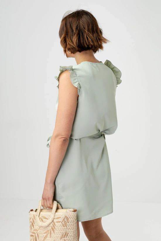 LACER DRESS - GREEN