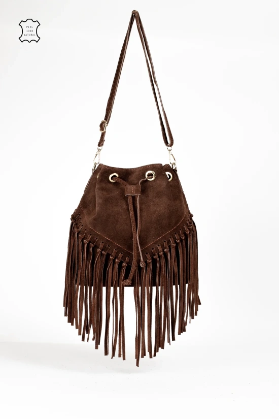 MAUMERE LEATHER BAG - BROWN