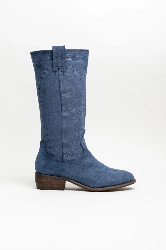 BABAN TALL BOOT - BLUE