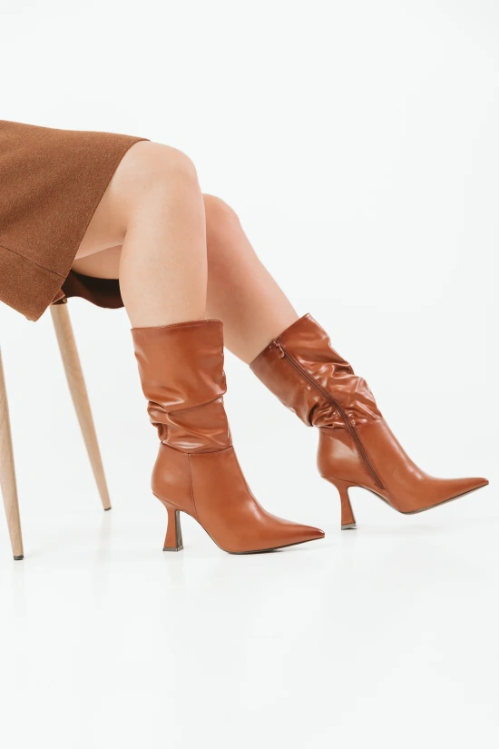 KEMY TALL BOOT - CAMEL