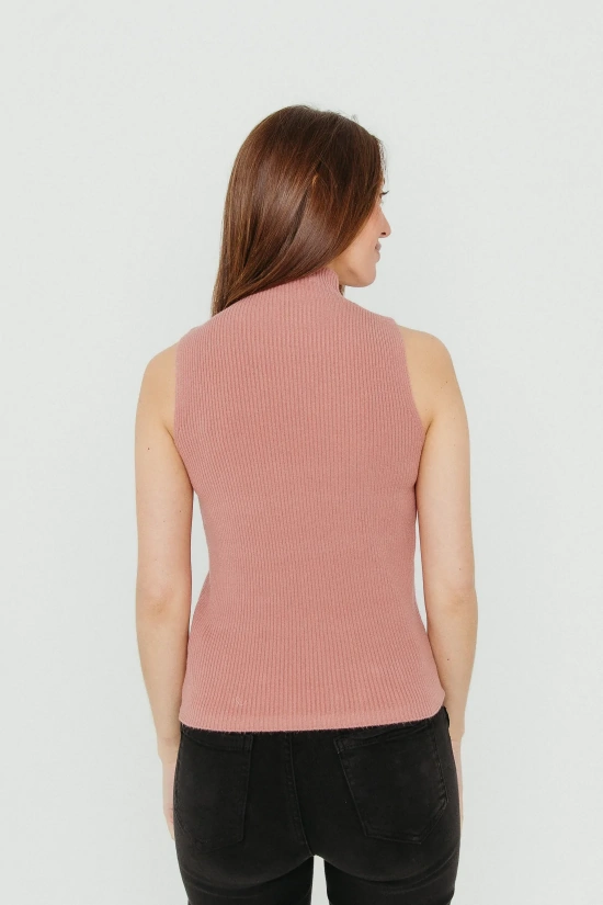 SLEEVELESS KNITTED TOP ICAE - PINK