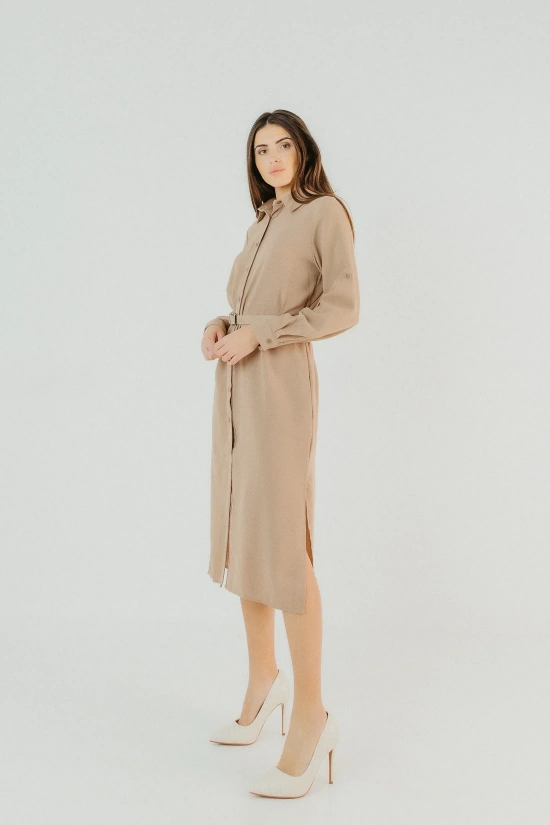 ROBE LIER - TAUPE
