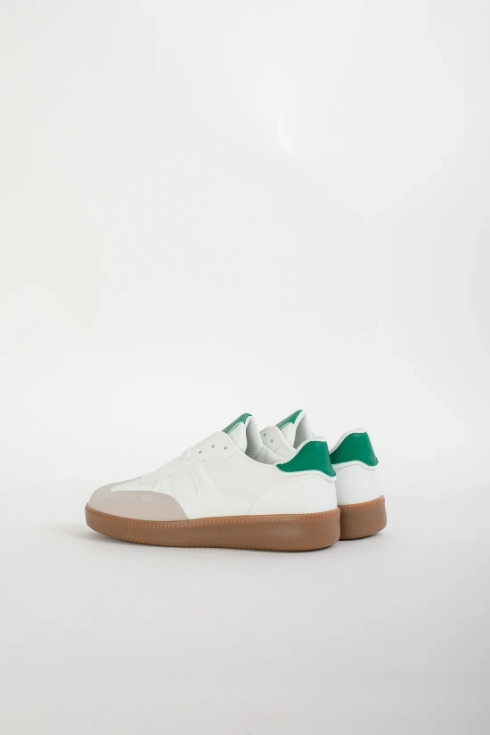 CASUAL SNEAKERS PILET- WHITE / GREEN