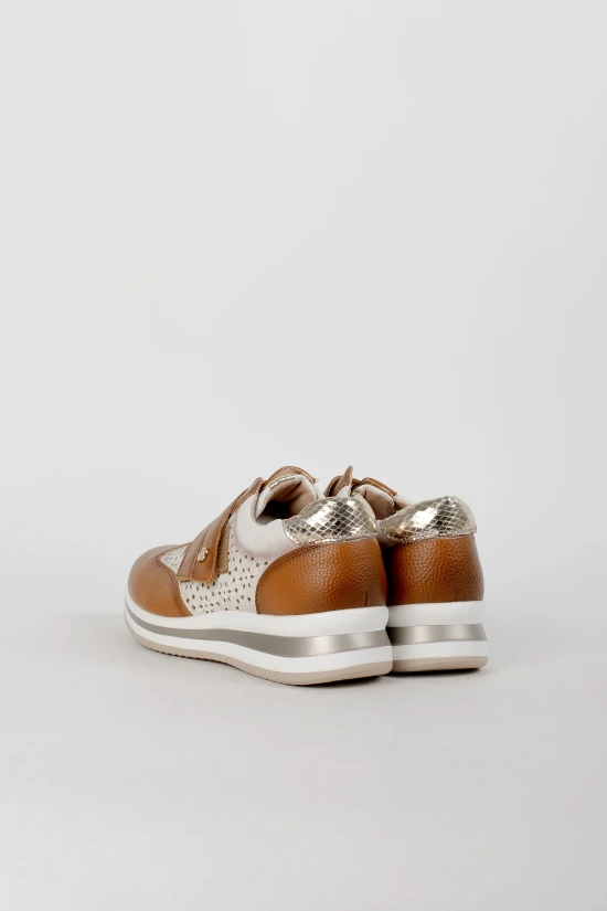 SNEAKERS CASUAL VELINA - CAMEL