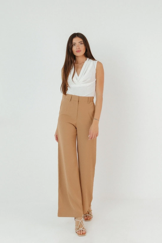 INUR TROUSERS - CAMEL