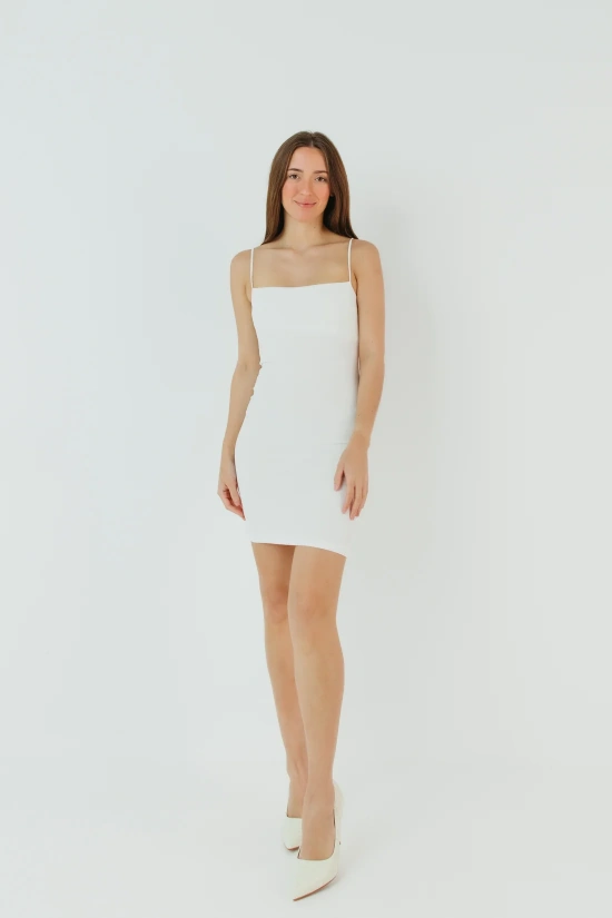 CINAR DRESS - WHITE