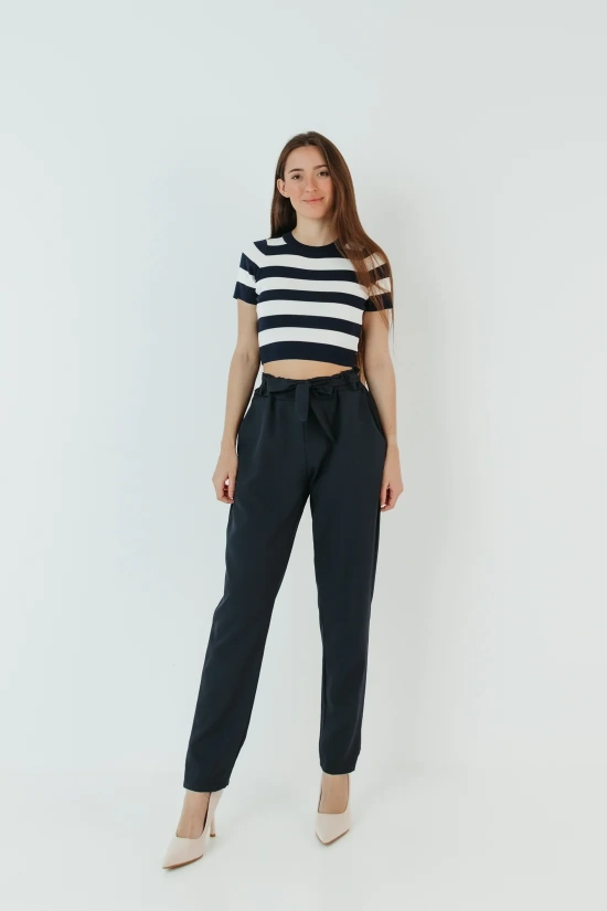 CRONTE TROUSERS - NAVY BLUE