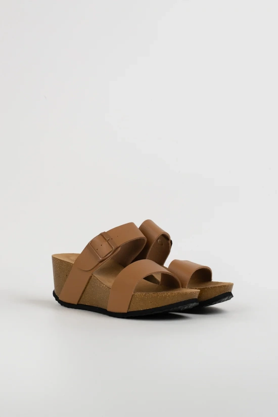 LEATHER SANDALS - TAUPE