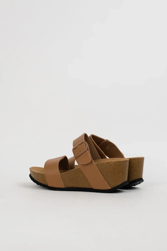 LEATHER SANDALS - TAUPE