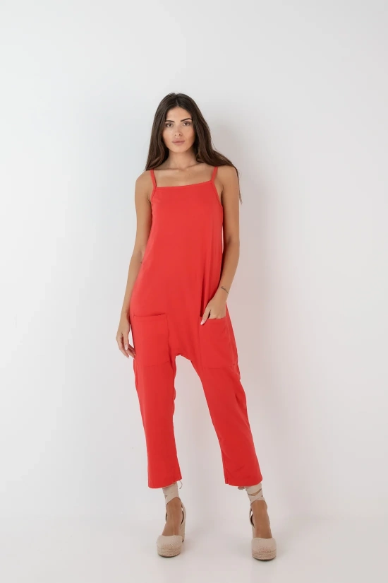 PIPER JUMPSUIT - RED